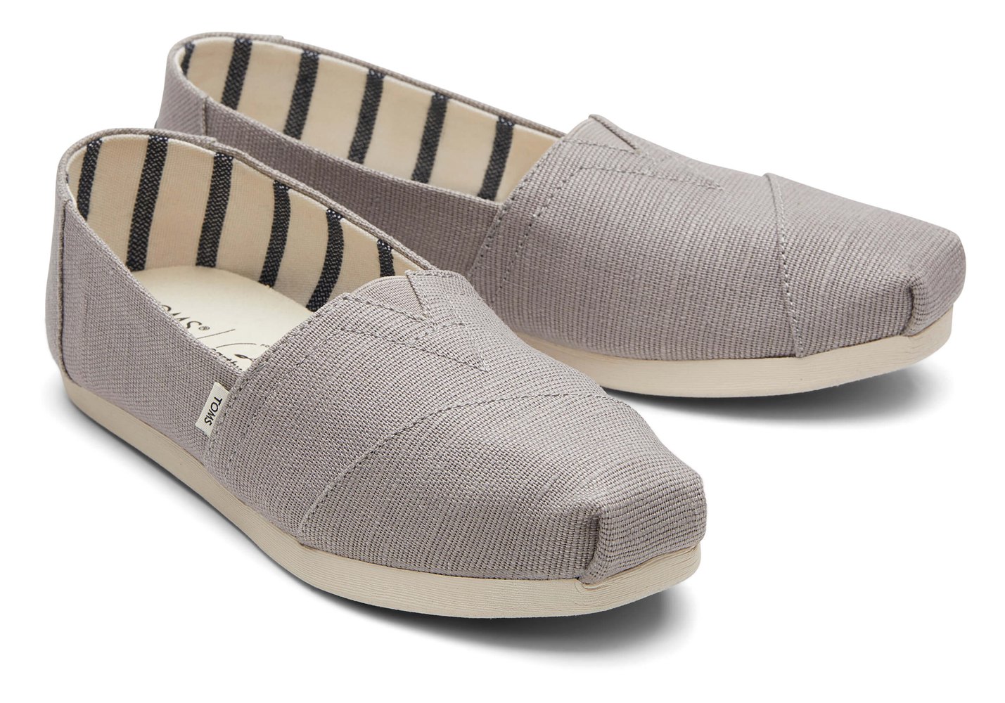 Toms Alpargata Heritage Canvas Espadrille Grey - Womens - 56370-LTDE